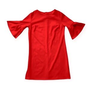 NWT Madison Boutique 2 Hearts - Raquel Red Bell Sleeve Dress size women‘s medium